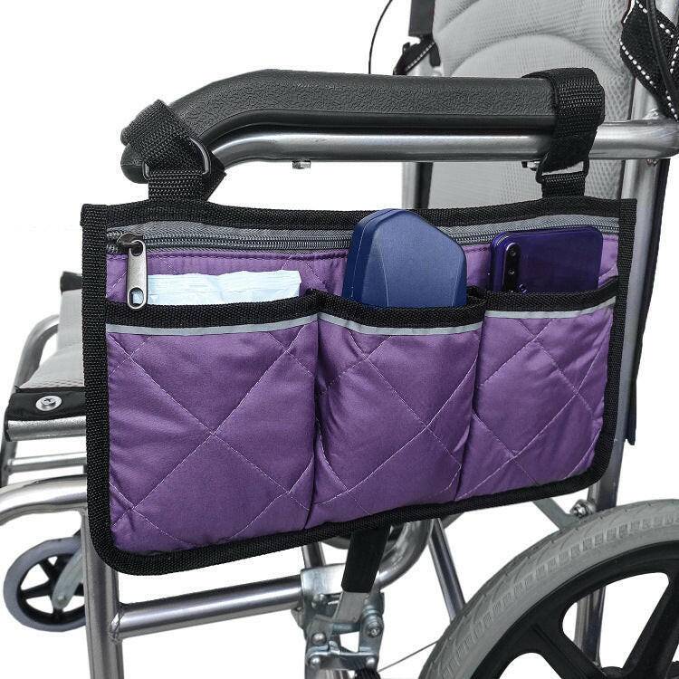 Wheelchair Side Armrest Storage Bag - SmilingAmySDCA