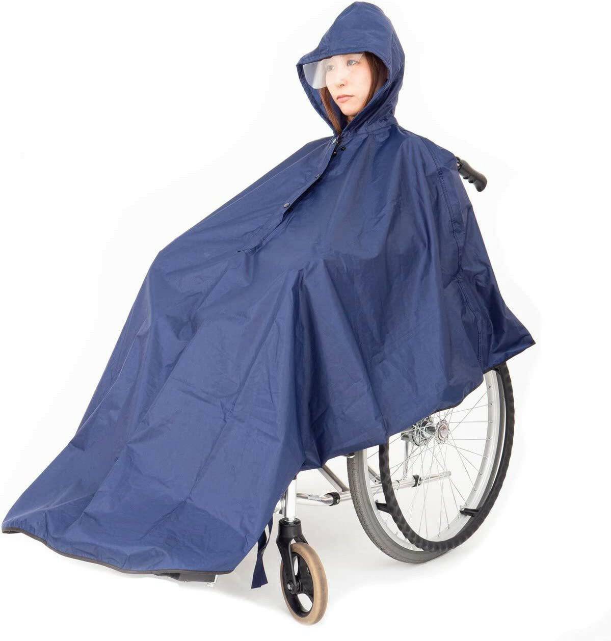 Wheelchair Raincoat Waterproof Reflective Thickened Elderly Scooter Cloak - SmilingAmySDCA