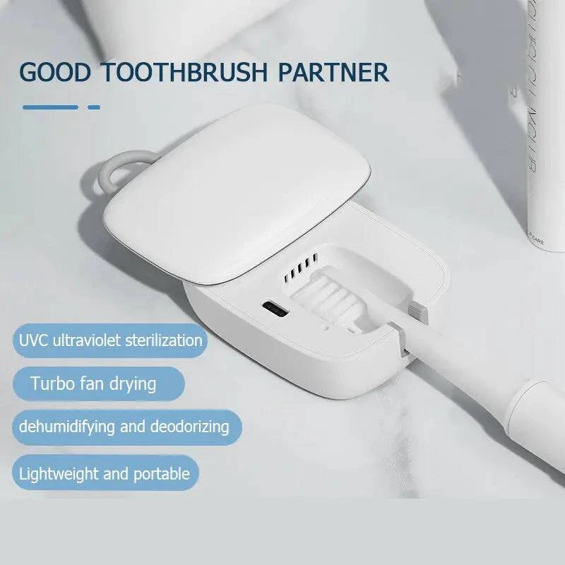 UVC Mini Portable Toothbrush Sanitizer Box Wireless USB - SmilingAmySDCA