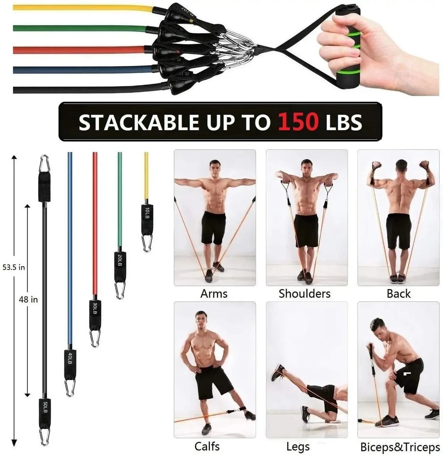 Fitness Resistance Bands - SmilingAmySDCA