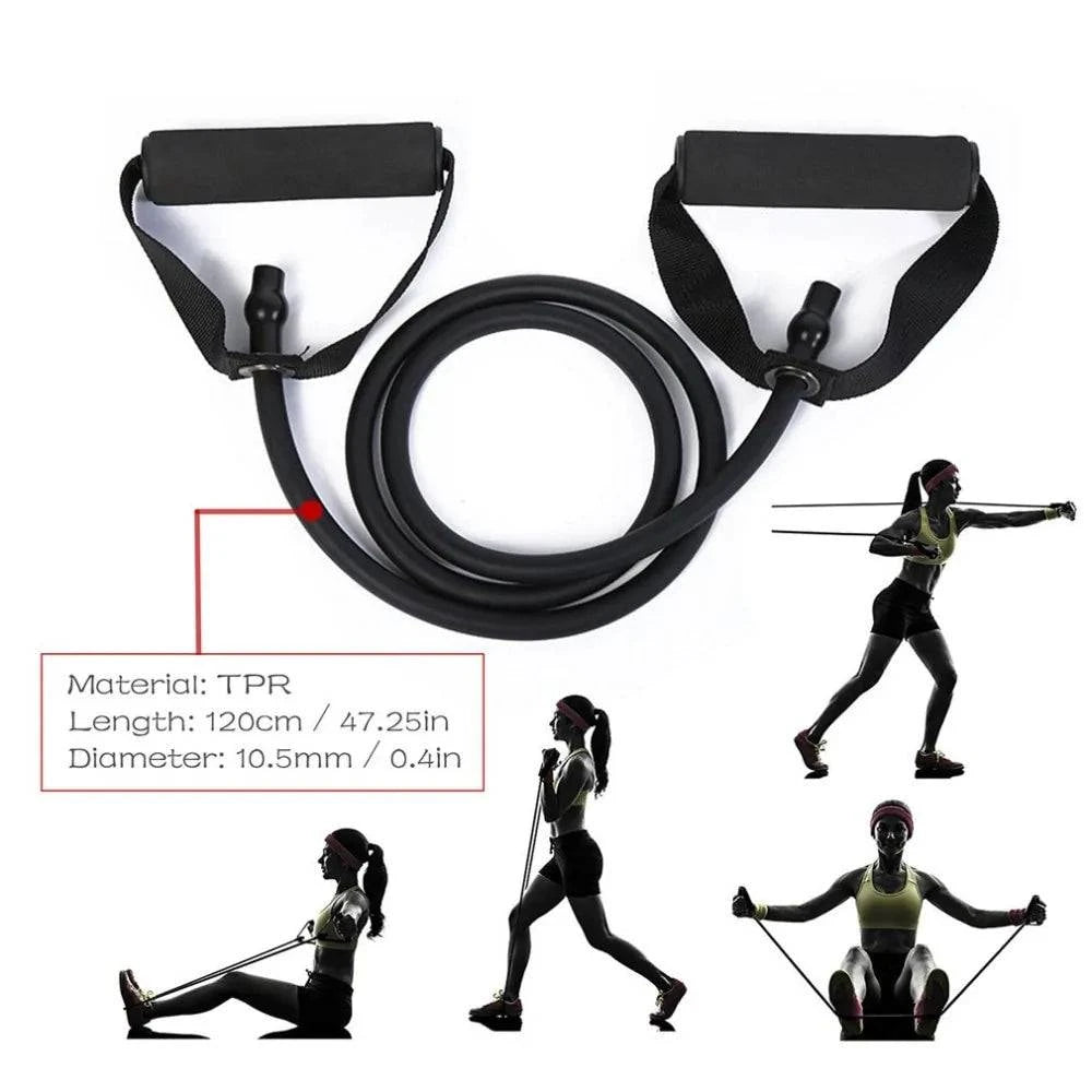 Pull Rope Elastic Resistance Bands Fitness - SmilingAmySDCA