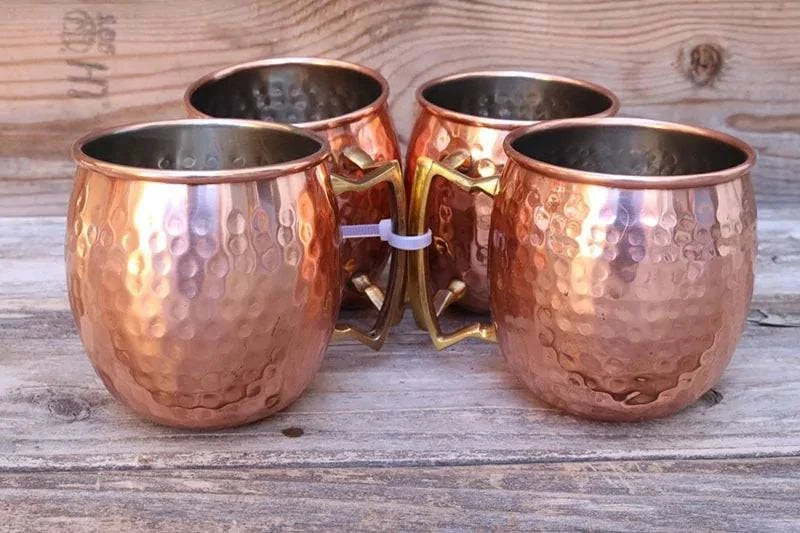 Hammered Copper Plated Mug - SmilingAmySDCA