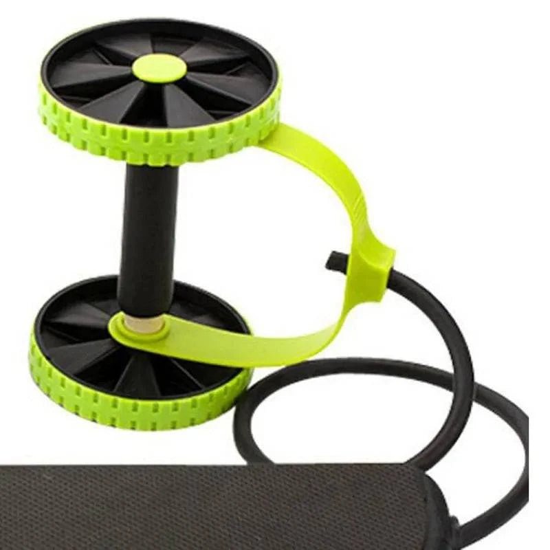 AB Wheels with Resistance Bands: Home Exercise Trainer - SmilingAmySDCA