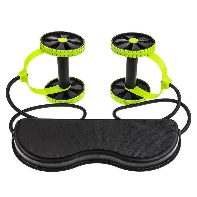 AB Wheels with Resistance Bands: Home Exercise Trainer - SmilingAmySDCA