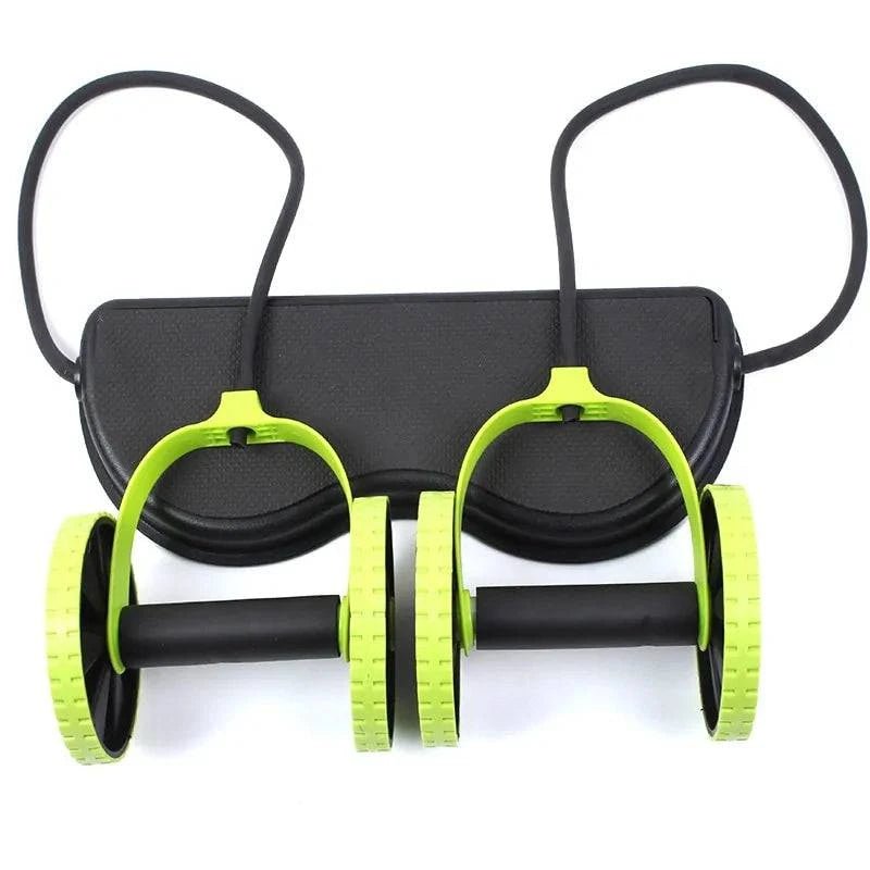 AB Wheels with Resistance Bands: Home Exercise Trainer - SmilingAmySDCA