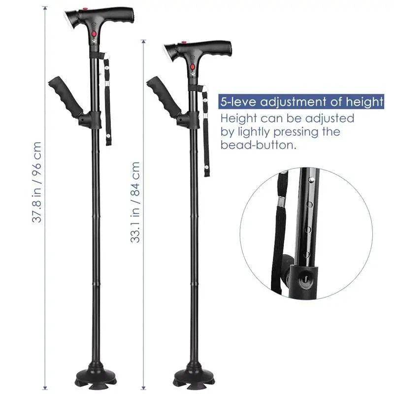 Collapsible Telescopic Folding Cane - SmilingAmySDCA