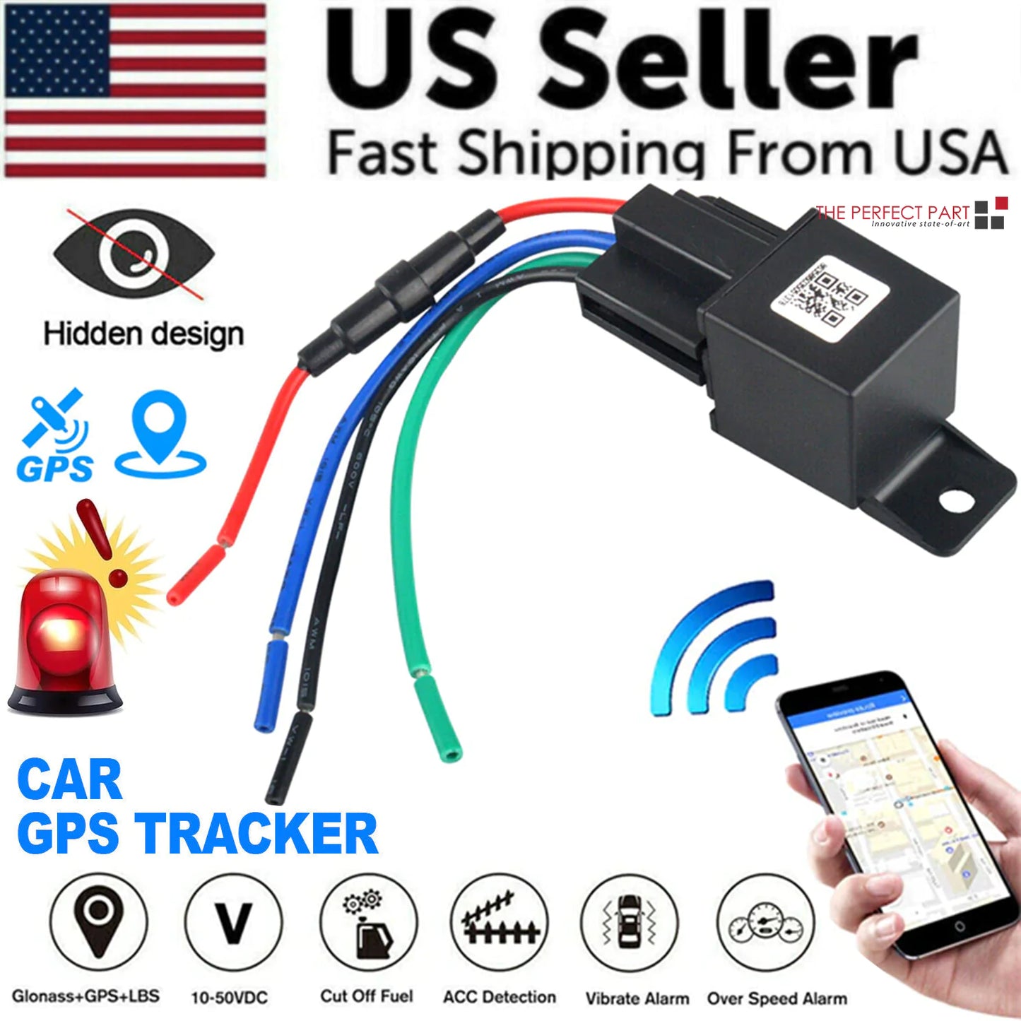 GPS Tracker Real-Time Tracking Locator Device GPRS GSM Car/Motorcycle Anti Theft