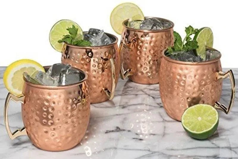 Hammered Copper Plated Mug - SmilingAmySDCA