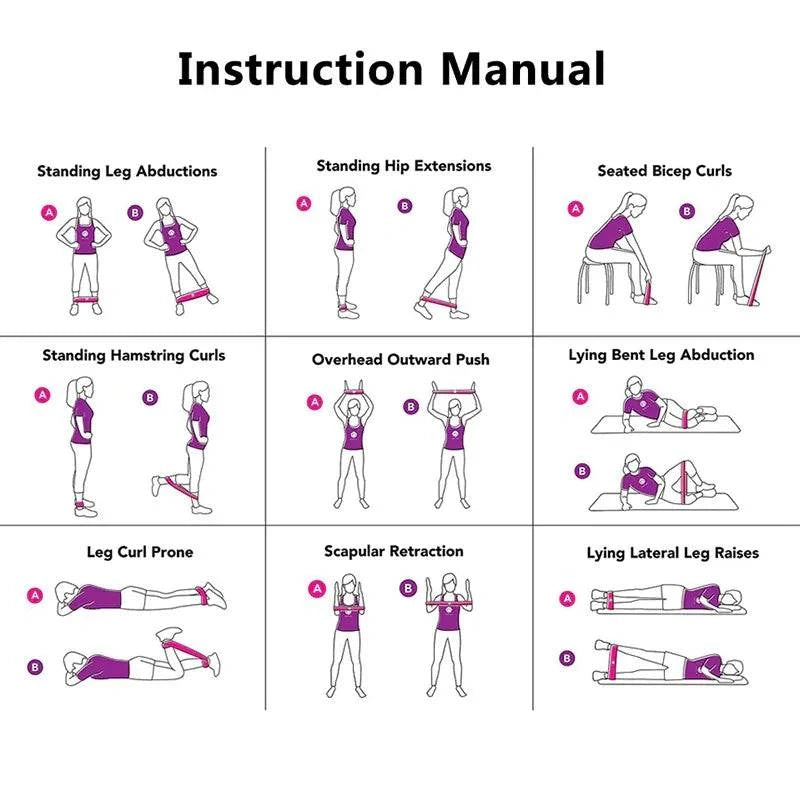 Gym Strength Resistance Bands - SmilingAmySDCA