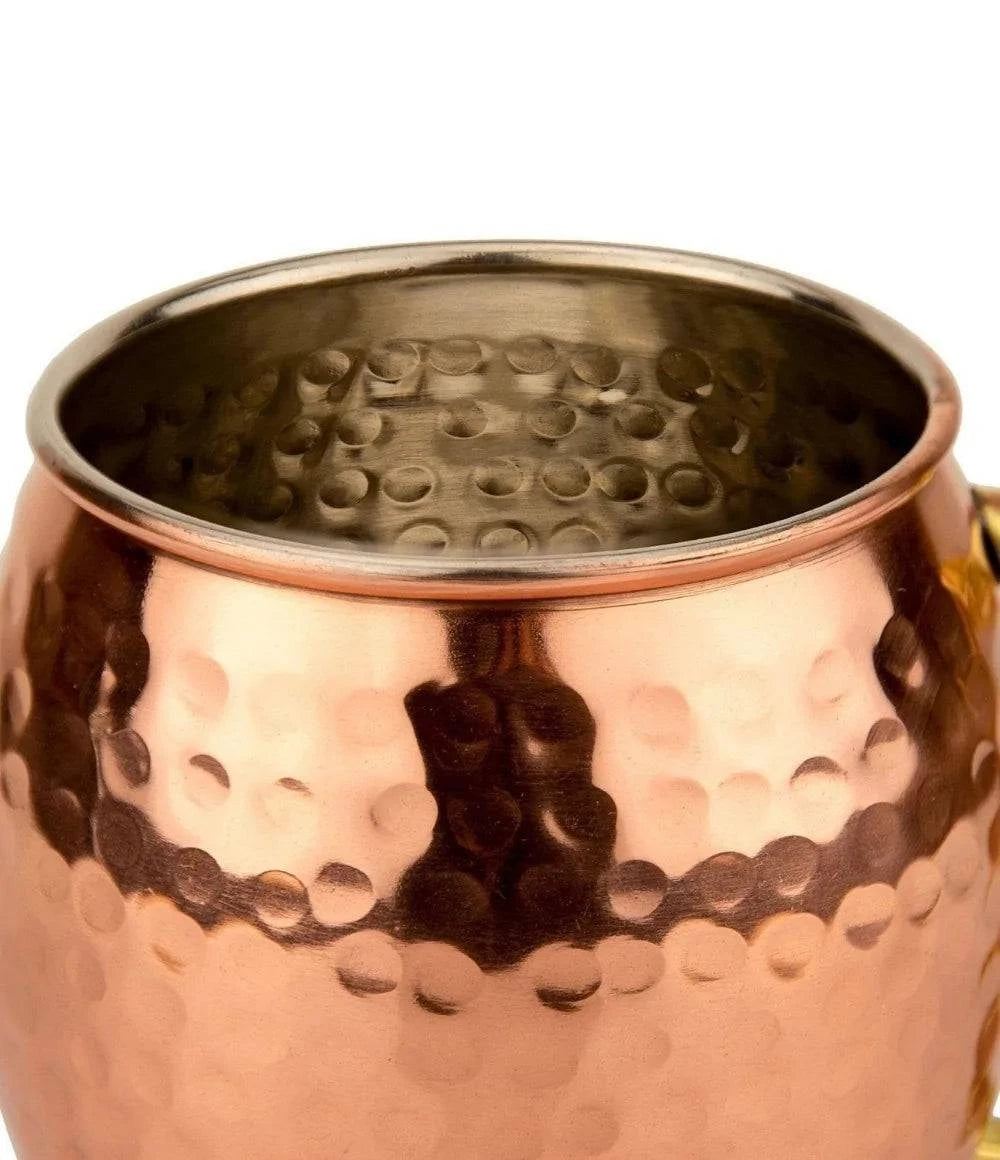 Hammered Copper Plated Mug - SmilingAmySDCA